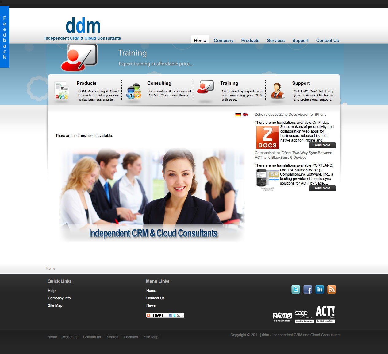 Página web Desktop Direct Marketing